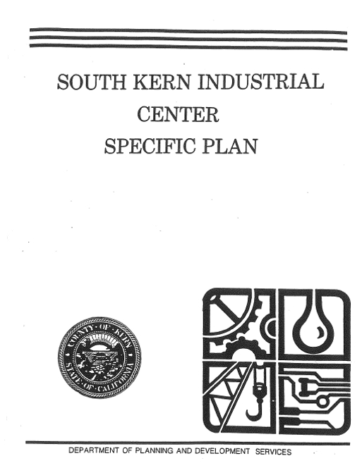 Specific Plan cover page